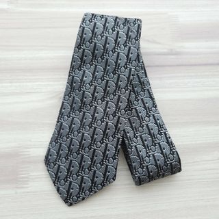 Dior homme シルクネクタイ オブリーク トロッター グレー