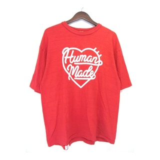 ヒューマンメイド(HUMAN MADE)のヒューマンメイド HUMAN MADE ■ 23SS 【 COLOR T-SHIRT #02 】 フロント ハート ロゴ プリント 半袖 Tシャツ　n5617(Tシャツ/カットソー(半袖/袖なし))