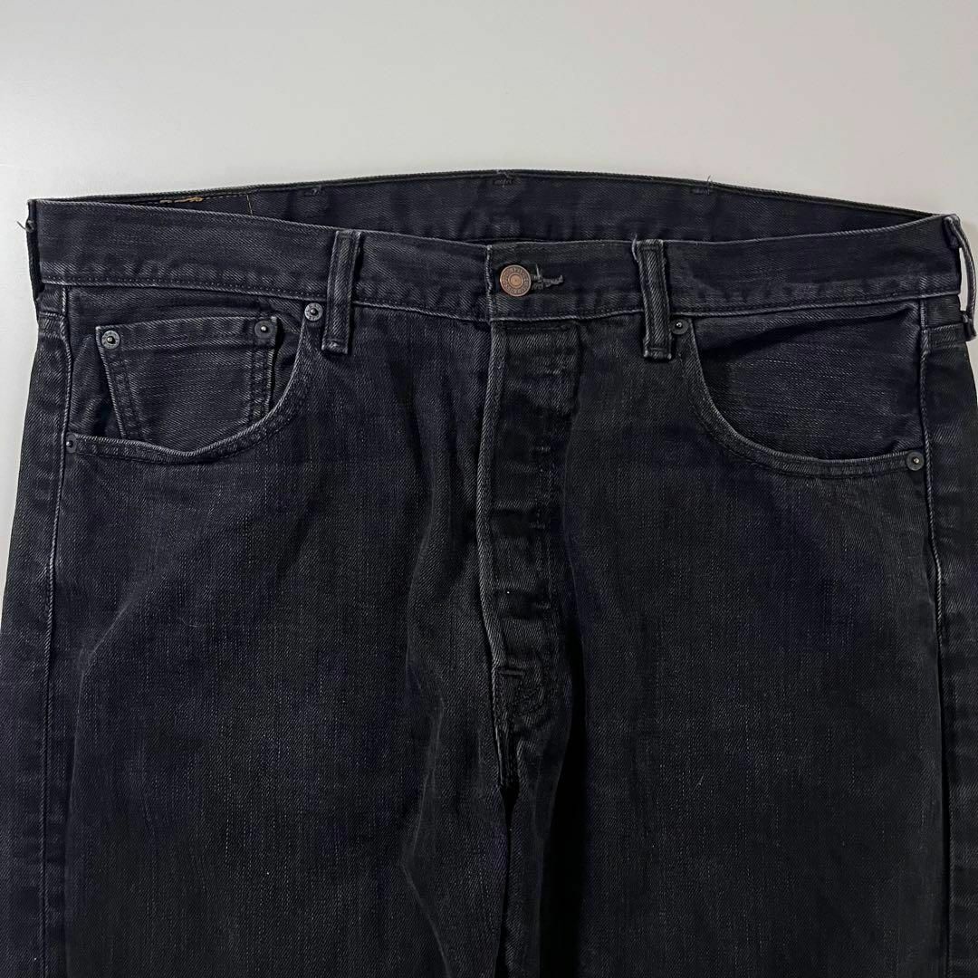 Levi's(リーバイス)のリーバイス 501 ブラックデニム 後染め メキシコ製 w38 L34 サルファ メンズのパンツ(デニム/ジーンズ)の商品写真