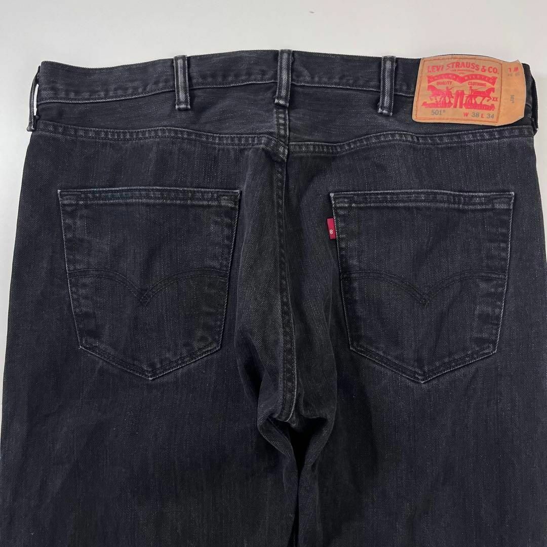 Levi's(リーバイス)のリーバイス 501 ブラックデニム 後染め メキシコ製 w38 L34 サルファ メンズのパンツ(デニム/ジーンズ)の商品写真