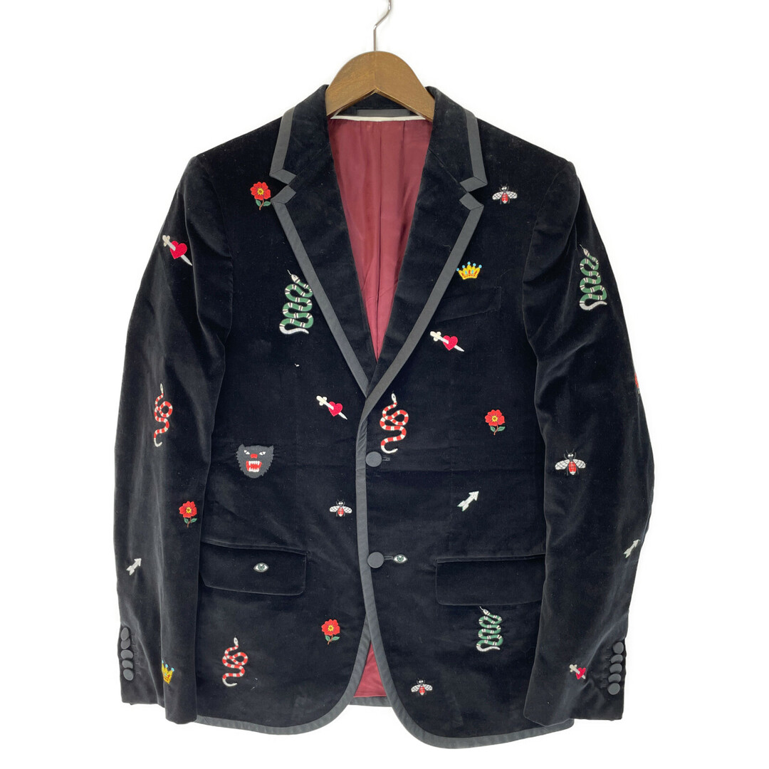 Gucci(グッチ)のグッチ ﾌﾞﾗｯｸ ｴﾝﾌﾞﾛﾀﾞｲｱﾘｰ ﾓﾅｺｼﾞｬｹｯﾄ 16WBF0 44 メンズのジャケット/アウター(その他)の商品写真