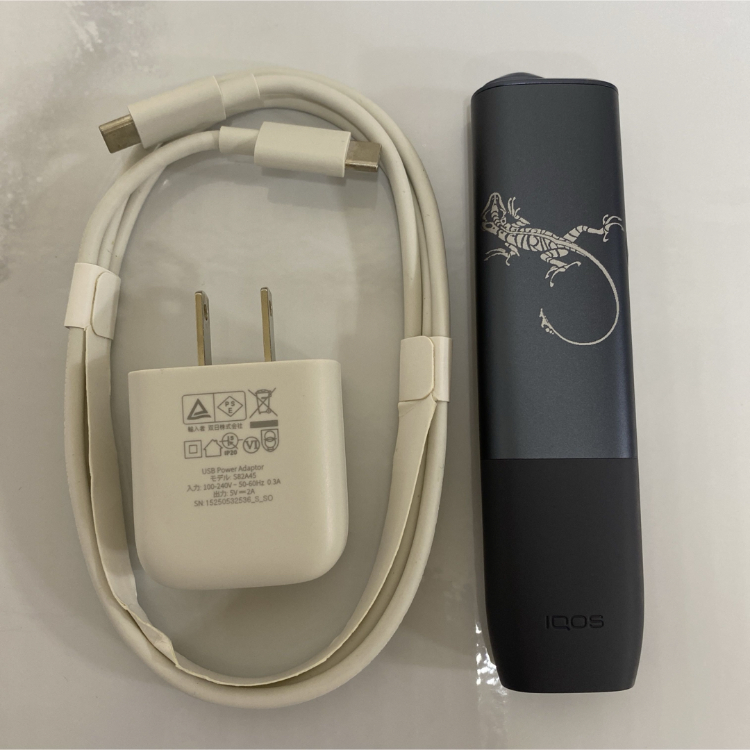 IQOS(アイコス)のiQOS ILUMAONE アイコス イルマワン 加工 トライバル リザード 黒 メンズのファッション小物(タバコグッズ)の商品写真