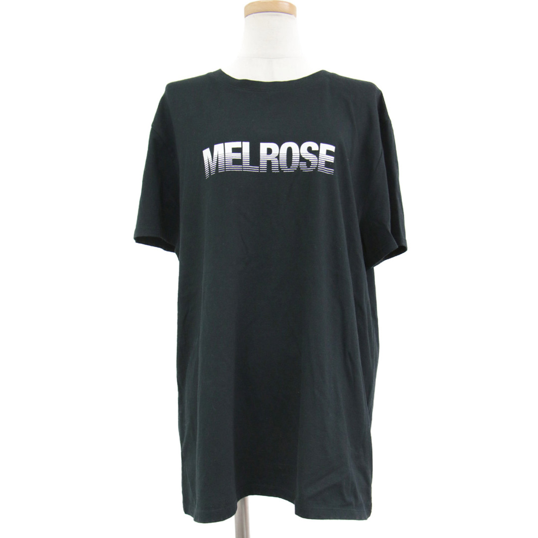 A.P.C(アーペーセー)のA.P.C. アーペーセー Tシャツ トップス ブラック 黒 L 半袖 クルーネック ロゴ プリント MELROSE コットン 綿 おしゃれ シンプル 着回し 【レディース】【中古】 レディースのトップス(Tシャツ(半袖/袖なし))の商品写真