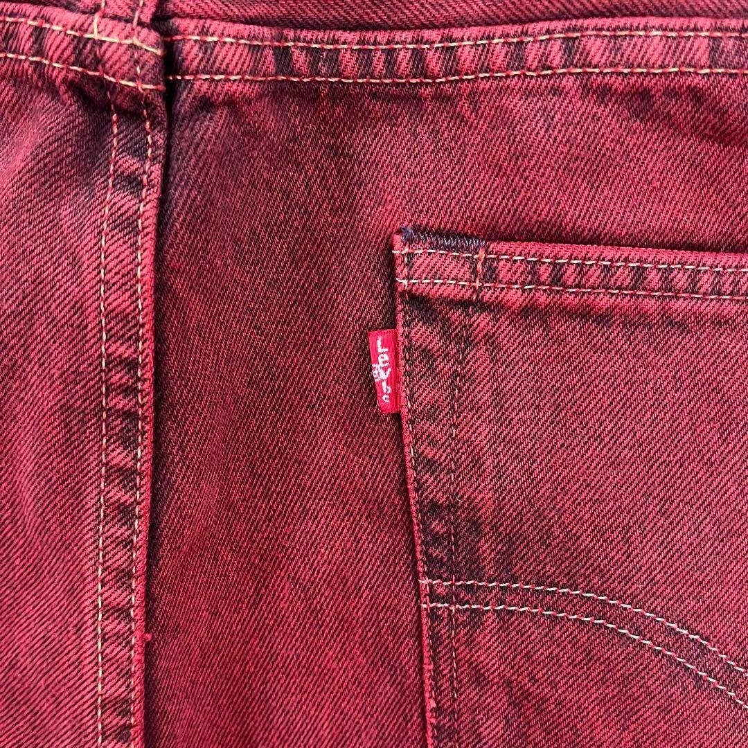 Levi's(リーバイス)のレアカラー リーバイス 501ct ワインレッド テーパード デニム w38 メンズのパンツ(デニム/ジーンズ)の商品写真