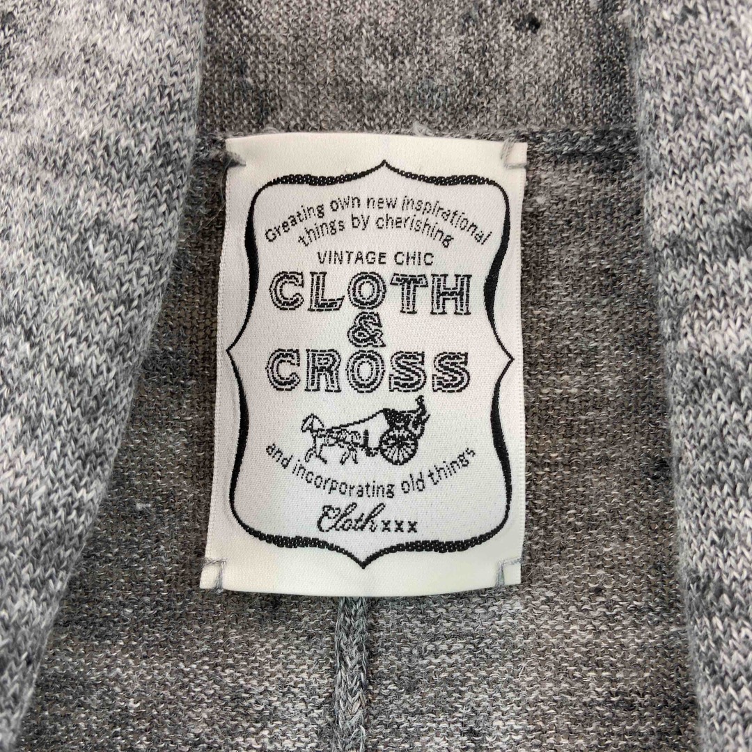 CLOTH＆CROSS クロスアンドクロス レディース カーディガン グレー レディースのトップス(カーディガン)の商品写真