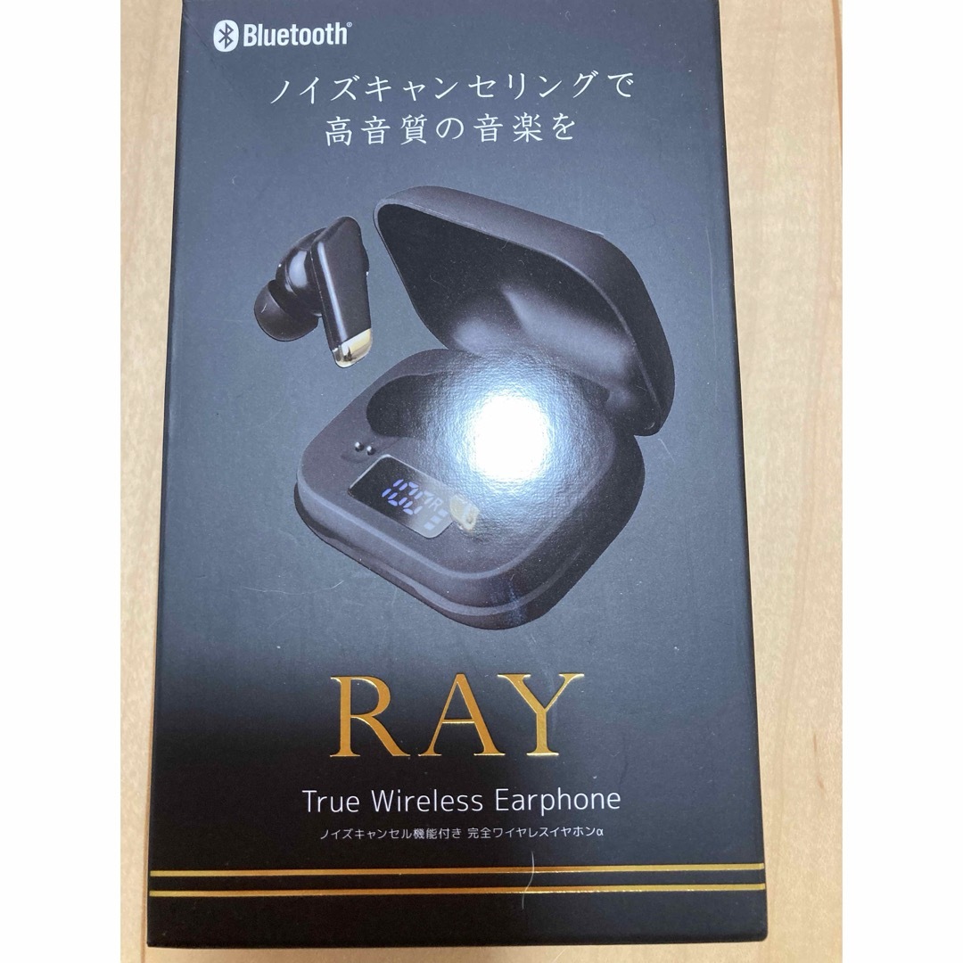 Bluetooth ワイヤレスイヤホン RAY  ブラック 新品 スマホ/家電/カメラのスマホアクセサリー(ストラップ/イヤホンジャック)の商品写真