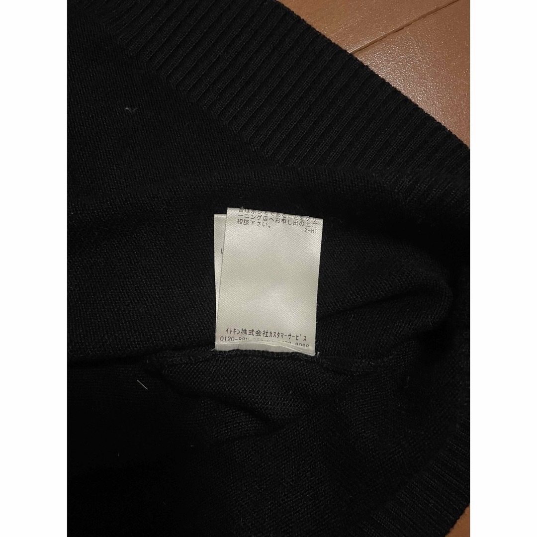 レディース　トップス　半袖　黒　イトキン レディースのトップス(カットソー(半袖/袖なし))の商品写真