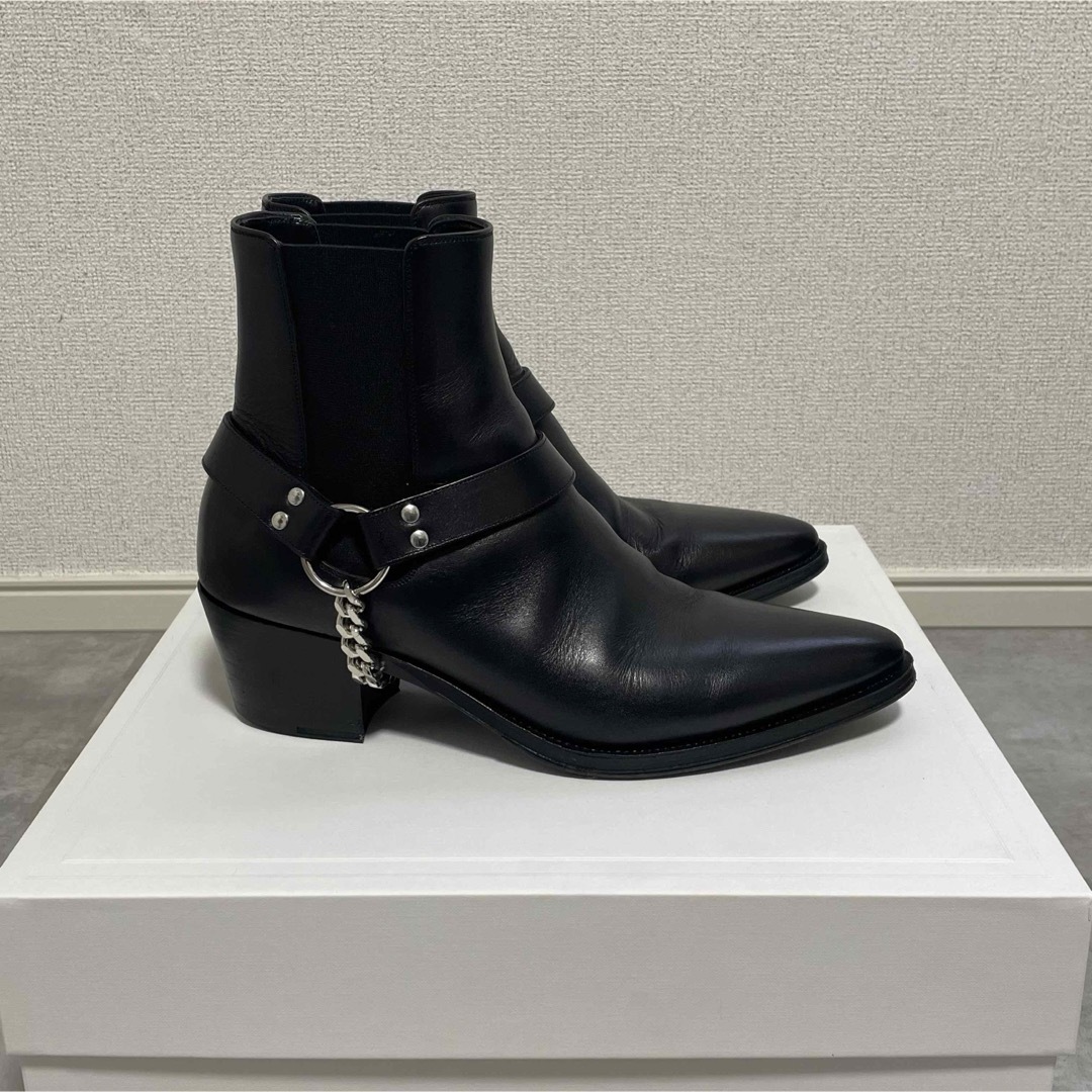 celine(セリーヌ)の美品【 CELINE セリーヌ 】カマルグ バイカー チェルシーブーツ 41 メンズの靴/シューズ(ブーツ)の商品写真