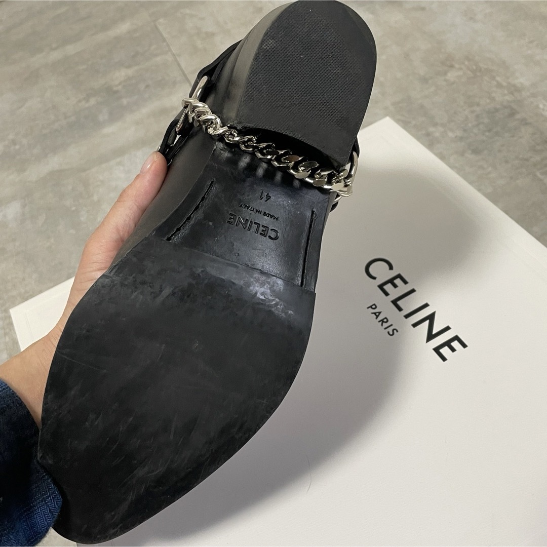 celine(セリーヌ)の美品【 CELINE セリーヌ 】カマルグ バイカー チェルシーブーツ 41 メンズの靴/シューズ(ブーツ)の商品写真