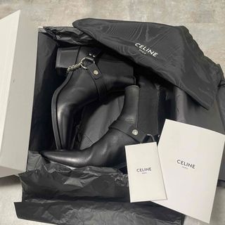 celine - 美品【 CELINE セリーヌ 】カマルグ バイカー チェルシーブーツ 41