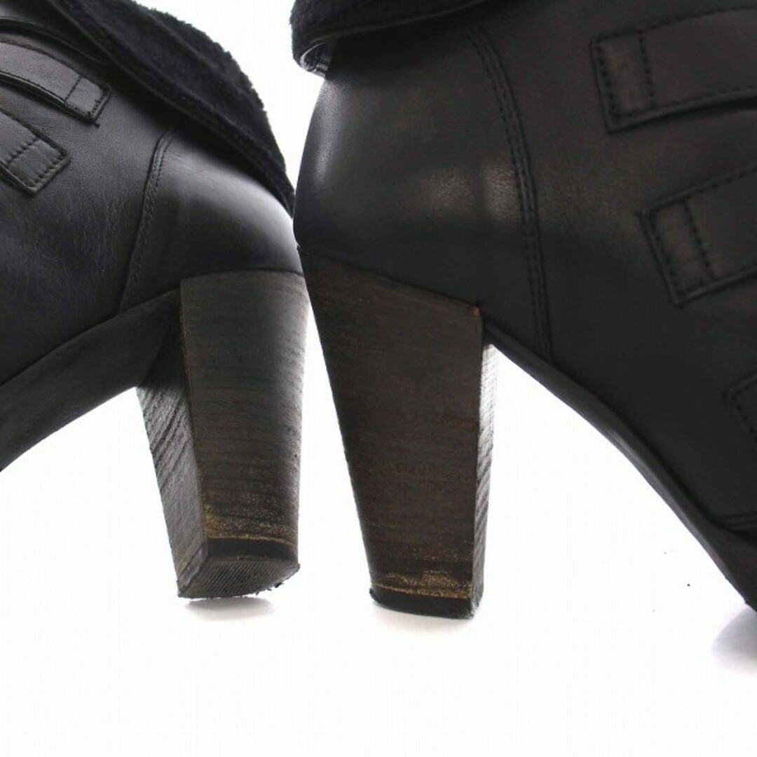 other(アザー)のカレンリップス ショートブーツ 4連ベルト ブーティ レザー 36 23cm 黒 レディースの靴/シューズ(ブーツ)の商品写真