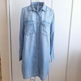 エイチアンドエム(H&M)の◆美品◆H&M◆ダンガリー◆ロングシャツ◆40◆L◆(シャツ/ブラウス(長袖/七分))