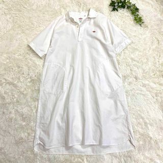 美品✨️ダントン シャツワンピース 半袖 オーバーサイズ ゆったり 白 36