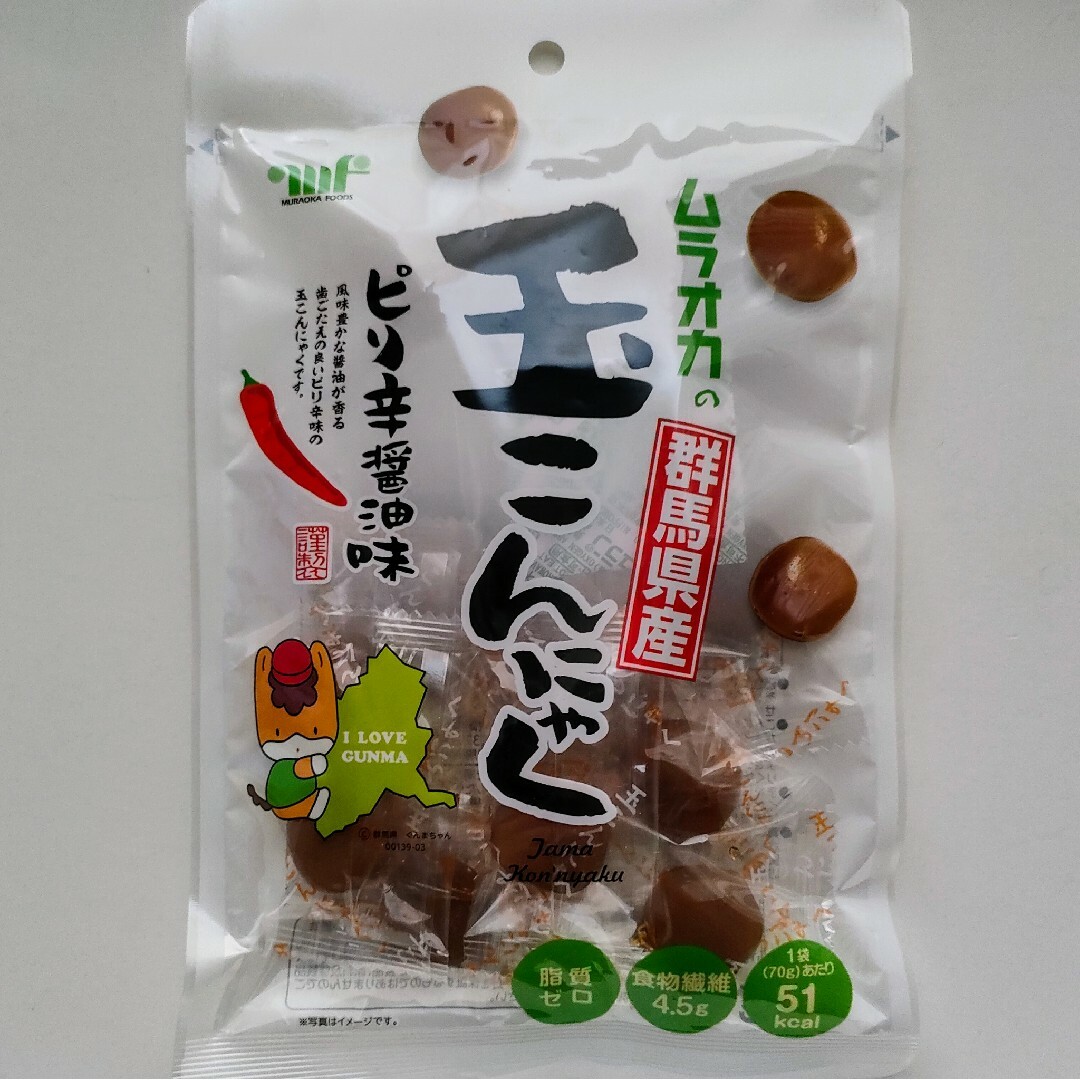 ムラオカの玉こんにゃく ピリ辛醤油味 ３袋 食品/飲料/酒の加工食品(漬物)の商品写真