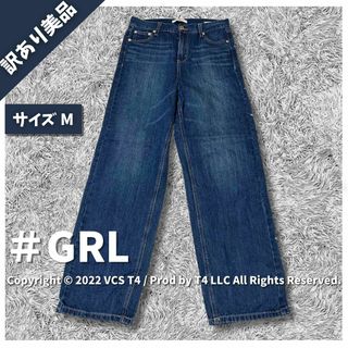 グレイル(GRL)の【訳あり美品】グレイル デニム・ジーンズ フレアデニム M ブルー ✓4202(デニム/ジーンズ)