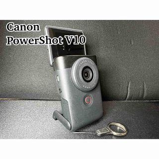 キヤノン(Canon)のCanon PowerShot V10  ブラック  ポータブルケース付き♪(その他)