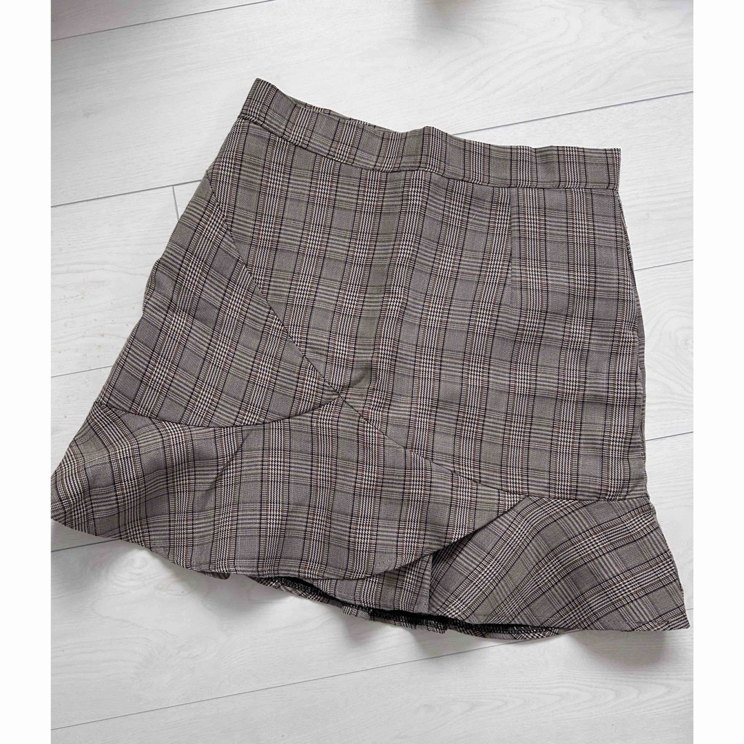 GRL(グレイル)のグレイル　チェック　フリル　スカート レディースのスカート(ミニスカート)の商品写真