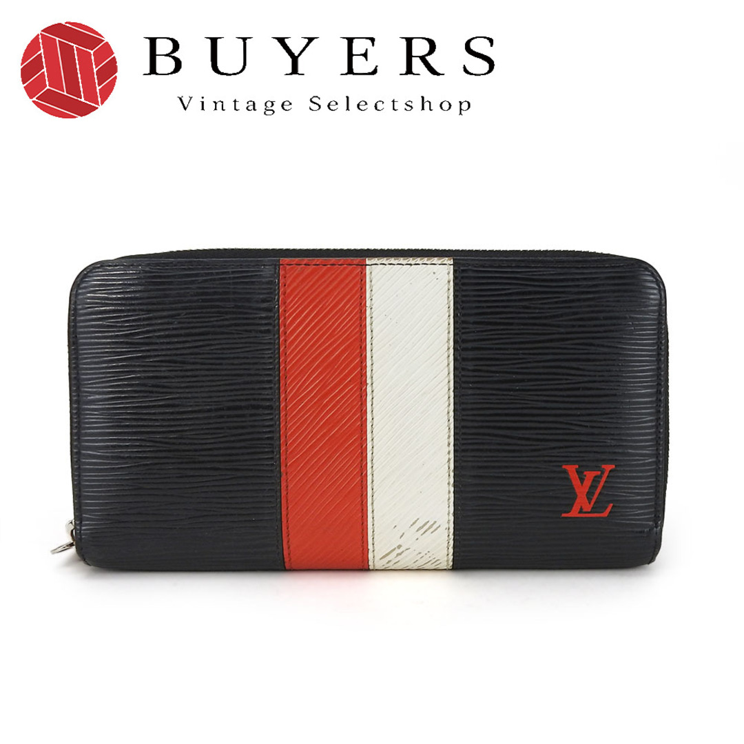 LOUIS VUITTON(ルイヴィトン)の【中古】 ルイ・ヴィトン 長財布 ジッピーウォレット M62983 エピレザー ブラック レッド ホワイト シルバー金具 ラウンドファスナー 小物 普段使い レディース メンズ LOUIS VUITTON レディースのファッション小物(財布)の商品写真