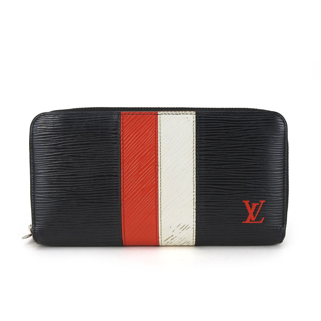 LOUIS VUITTON(ルイヴィトン)の【中古】 ルイ・ヴィトン 長財布 ジッピーウォレット M62983 エピレザー ブラック レッド ホワイト シルバー金具 ラウンドファスナー 小物 普段使い レディース メンズ LOUIS VUITTON レディースのファッション小物(財布)の商品写真