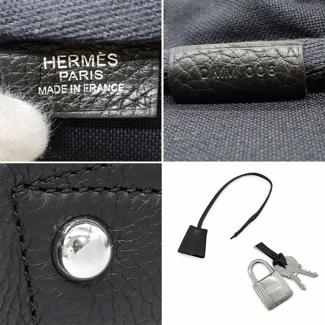 Hermes(エルメス)の美品 エルメス ヴィクトリア2 H12 ビジネスバッグ ブリーフケース H076695CK89 トリヨンクレマンス ブラック シルバー金具 D刻印 メンズのバッグ(ビジネスバッグ)の商品写真