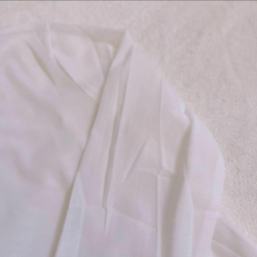 再入荷❤️シースルー トップス シアー インナー 韓国 ロンT ホワイト 白 レディースのトップス(Tシャツ(長袖/七分))の商品写真