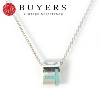 ティファニー(Tiffany & Co.)の【中古】 ティファニー ネックレス シルバー925 約3.4g シルバー ティファニーブルー エラ T&Co. スクエア ミニ レディース 女性 TIFFANY&Co.(ネックレス)