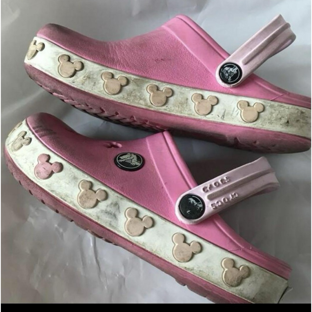 crocs(クロックス)のcrocs クロックス キッズ サンダル 10-11 17cm ピンクディズニー キッズ/ベビー/マタニティのベビー靴/シューズ(~14cm)(サンダル)の商品写真