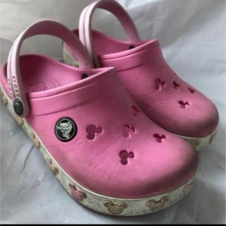 クロックス(crocs)のcrocs クロックス キッズ サンダル 10-11 17cm ピンクディズニー(サンダル)