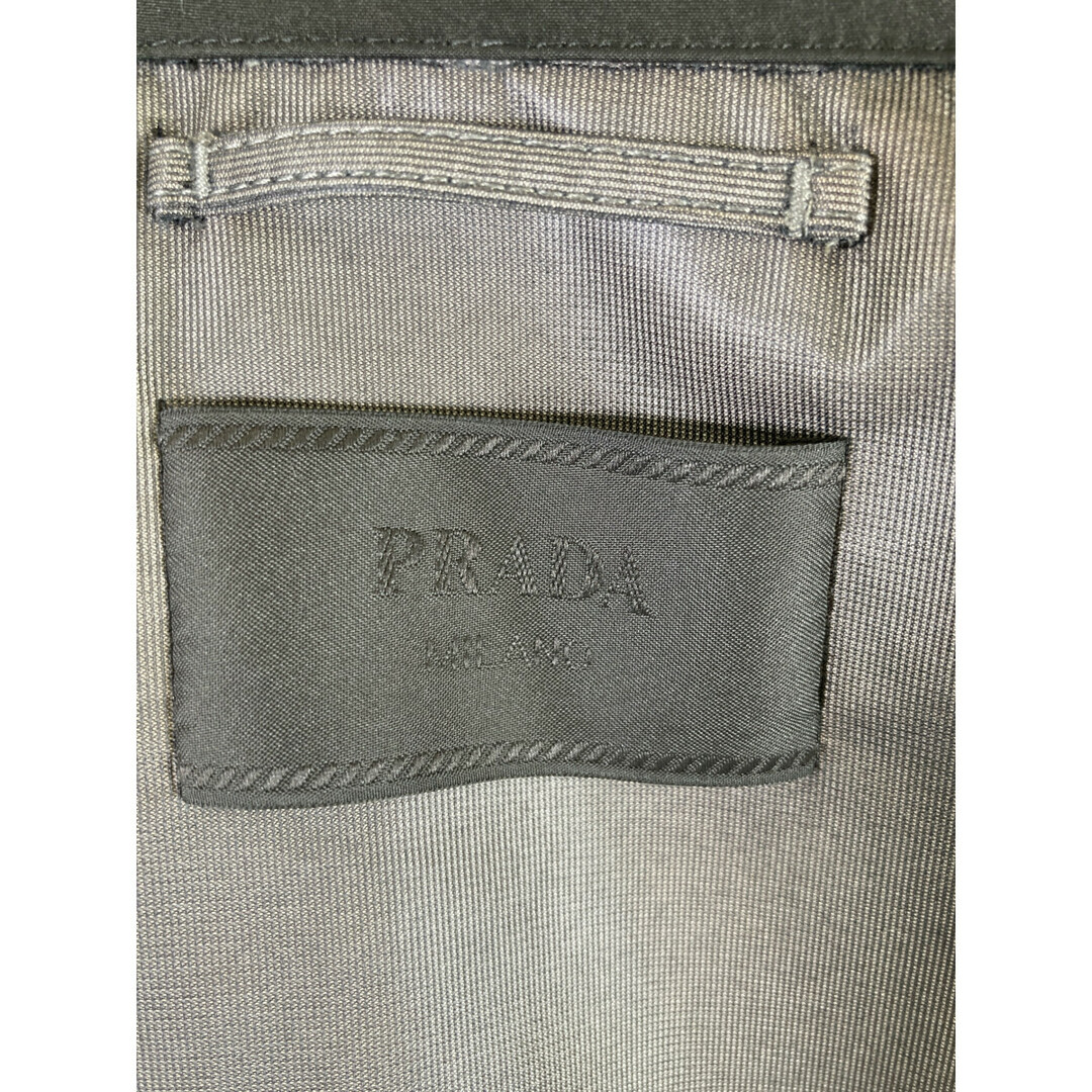 PRADA(プラダ)のプラダ 19年 ﾌﾞﾗｯｸ SGB226 ｲﾝﾅｰﾀﾞｳﾝ付き ﾅｲﾛﾝｺｰﾄ 52 メンズのジャケット/アウター(その他)の商品写真