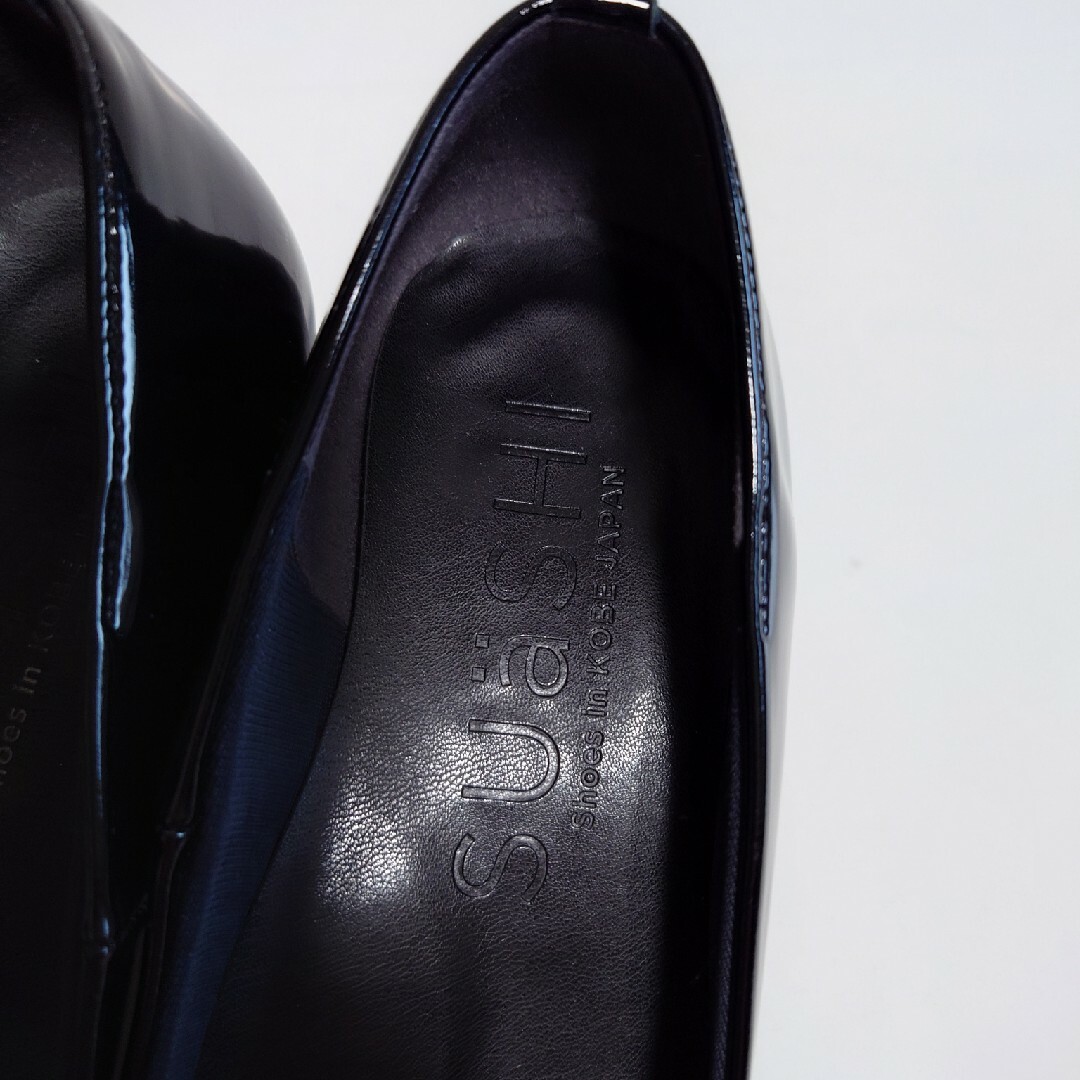 スウェイシー パンプス ブラックレッドエナメル 美品 レディースの靴/シューズ(ハイヒール/パンプス)の商品写真