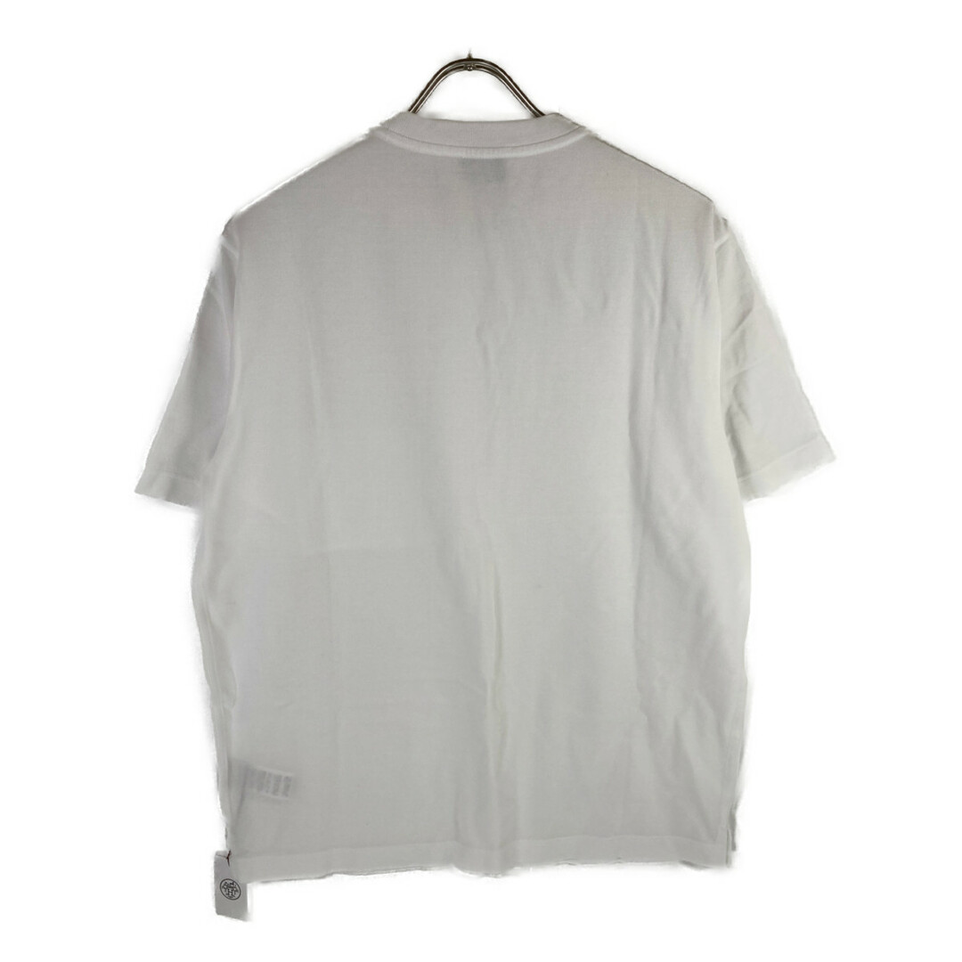 Hermes(エルメス)のエルメス 23SS ホワイト Hロゴ 胸ポケット Tシャツ M メンズのトップス(その他)の商品写真