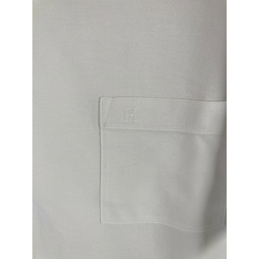 Hermes(エルメス)のエルメス 23SS ホワイト Hロゴ 胸ポケット Tシャツ M メンズのトップス(その他)の商品写真