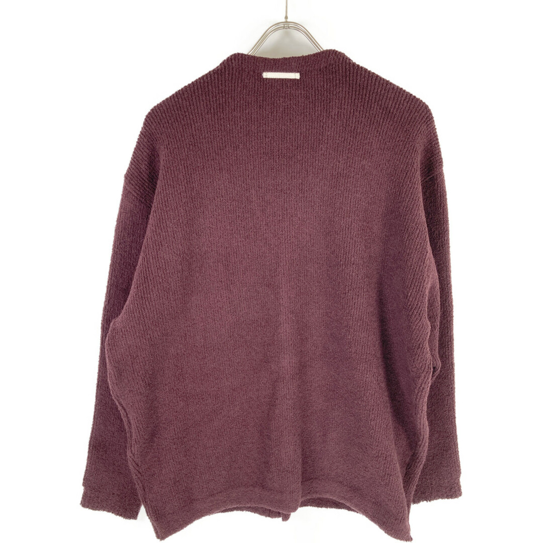 メゾンキネマ Burgundy KNM-23SS-KN06 Pile cardigan M メンズのトップス(カーディガン)の商品写真