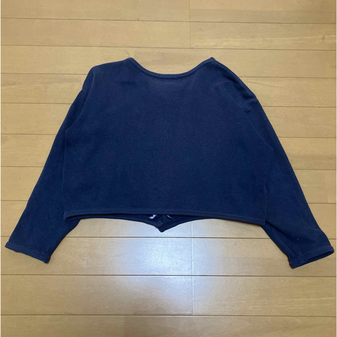 カーディガン　ネイビー　poppish   130 キッズ/ベビー/マタニティのキッズ服女の子用(90cm~)(カーディガン)の商品写真