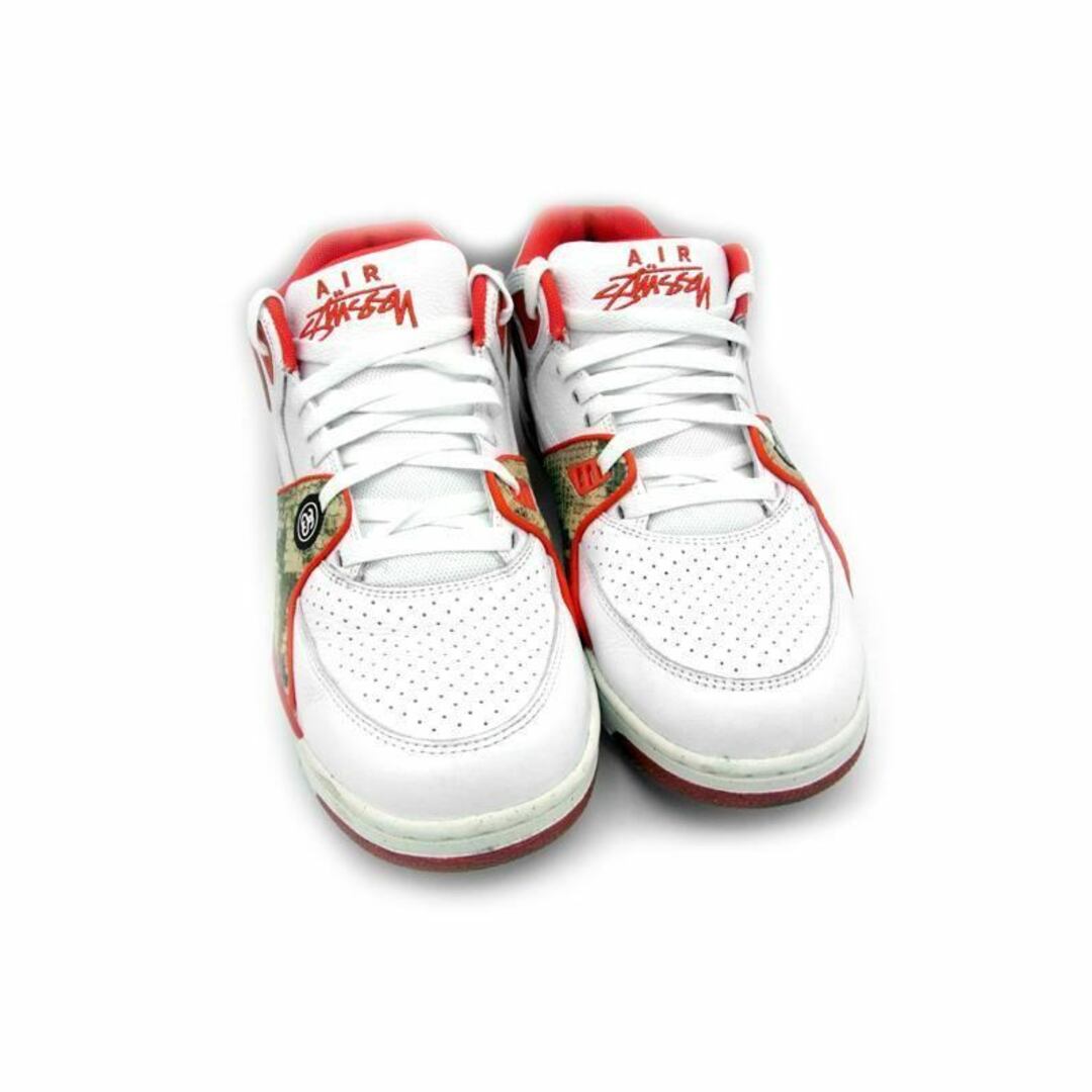 NIKE(ナイキ)のナイキ NIKE × ステューシー STUSSY ■ 【 AIR FLIGHT 89 LOW White Habanero Red FD6475 101 】 エア フライト 89 ローカット スニーカー　31322 メンズの靴/シューズ(スニーカー)の商品写真