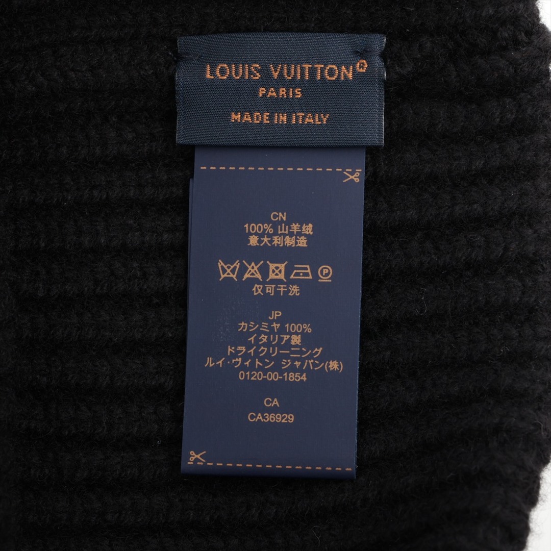 LOUIS VUITTON(ルイヴィトン)のヴィトン ビーニー LV スパーク カシミヤ  ブラック ユニセックス ニ レディースの帽子(ニット帽/ビーニー)の商品写真