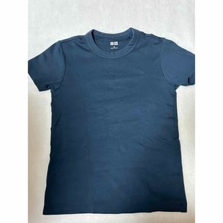 ユニクロ(UNIQLO)のTシャツ　ユニクロUNIQLO 半袖　紺色　Sサイズ(Tシャツ(半袖/袖なし))