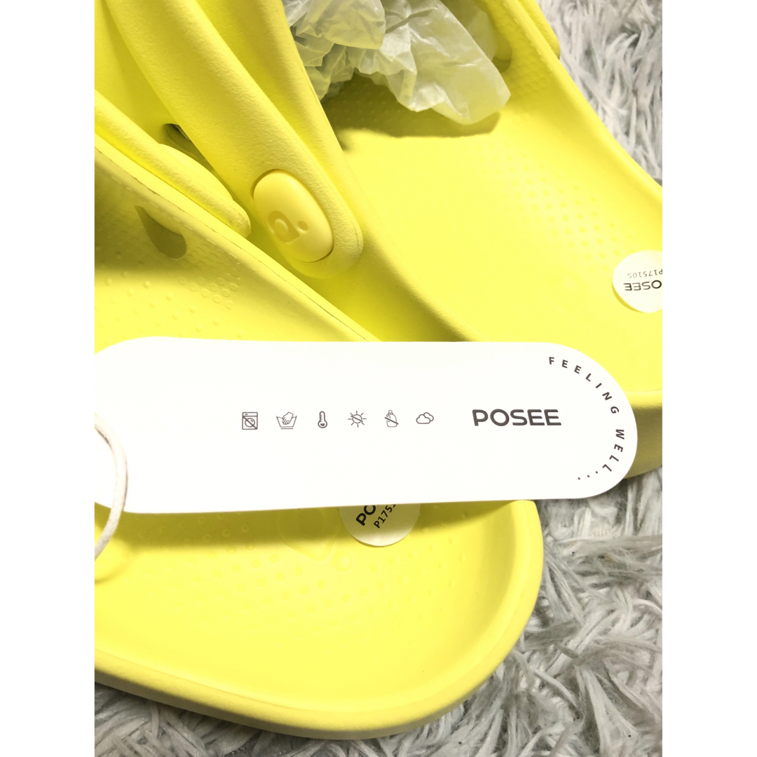 厚底サンダル　27.5センチ　黄色　イエロー　レディース　メンズ　可愛い　滑り止 レディースの靴/シューズ(サンダル)の商品写真