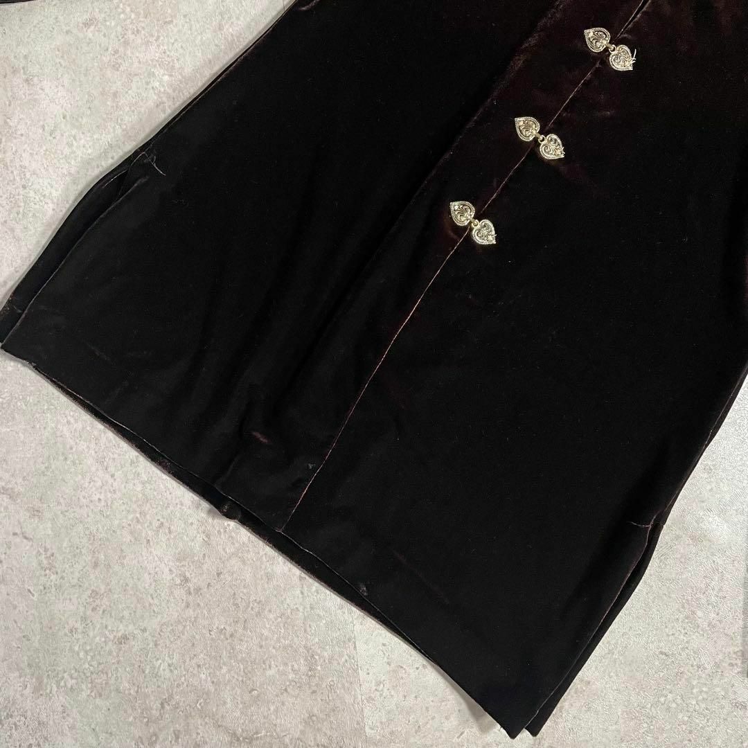 VINTAGE(ヴィンテージ)のUSA製 70sヴィンテージ R&M ベロア チャイナシャツ ファラオジャケット レディースのトップス(シャツ/ブラウス(長袖/七分))の商品写真