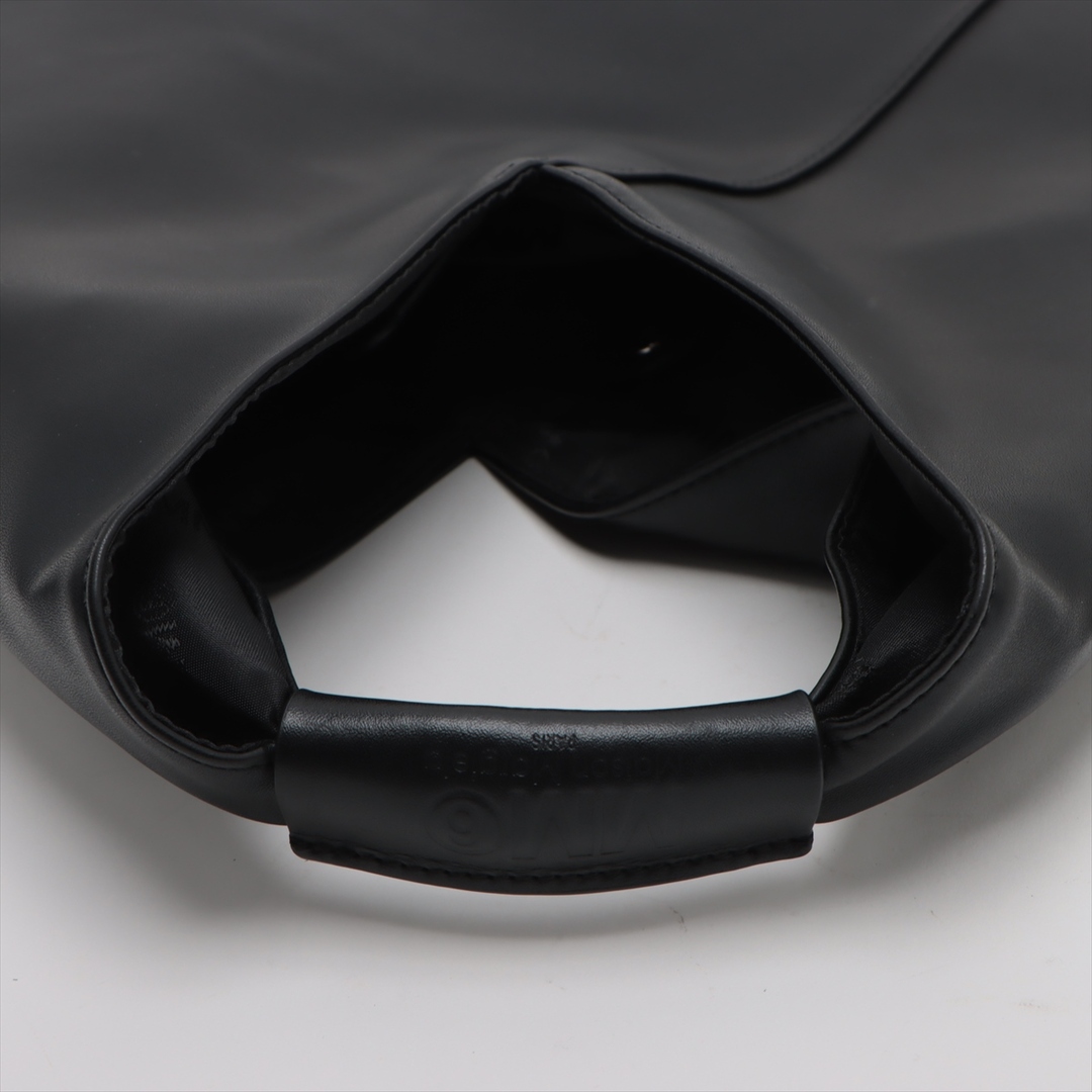 MM6(エムエムシックス)のMM6  レザー  ブラック レディース ハンドバッグ レディースのバッグ(ハンドバッグ)の商品写真