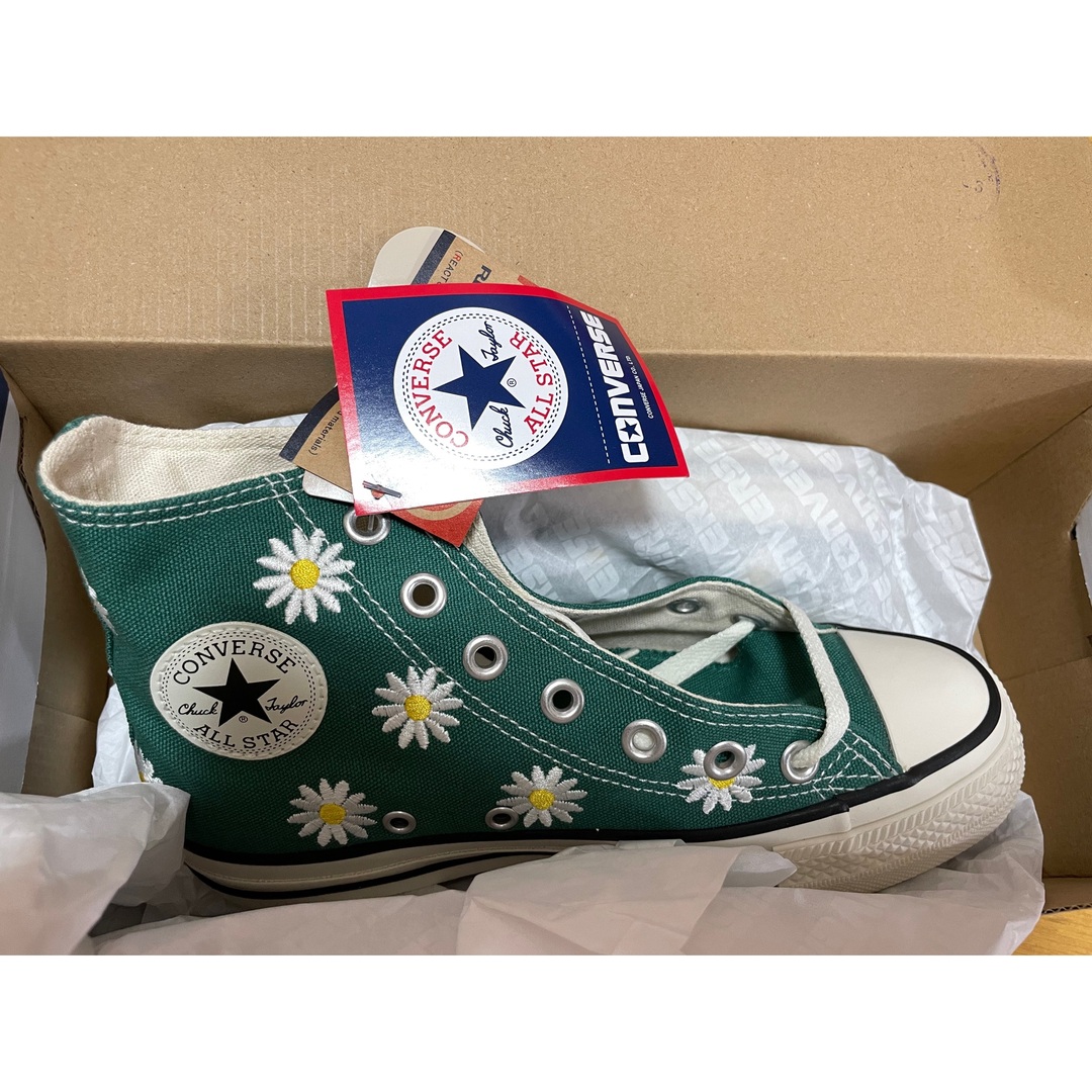 CONVERSE(コンバース)のコンバース　オールスター　デイジー　グリーン　23センチ レディースの靴/シューズ(スニーカー)の商品写真