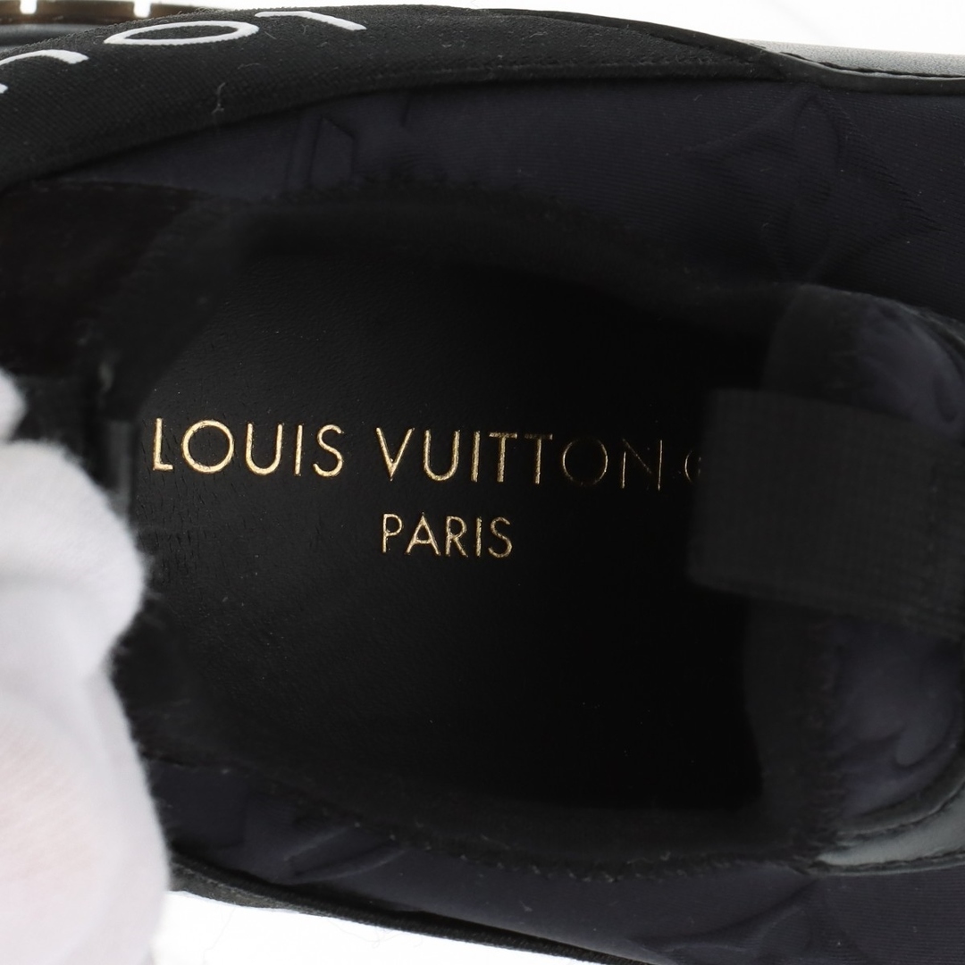 LOUIS VUITTON(ルイヴィトン)のヴィトン ランアウェイライン レザー×ファブリック 34.5 ブラック×ホ レディースの靴/シューズ(スニーカー)の商品写真