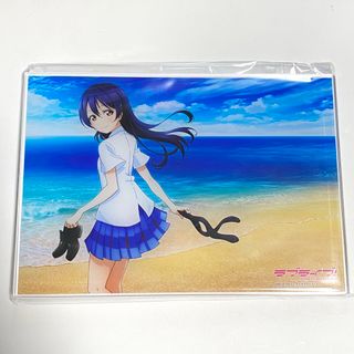 ラブライブ オンラインくじ A賞 園田海未 ビックアクリルプレート 新品未使用品(キャラクターグッズ)