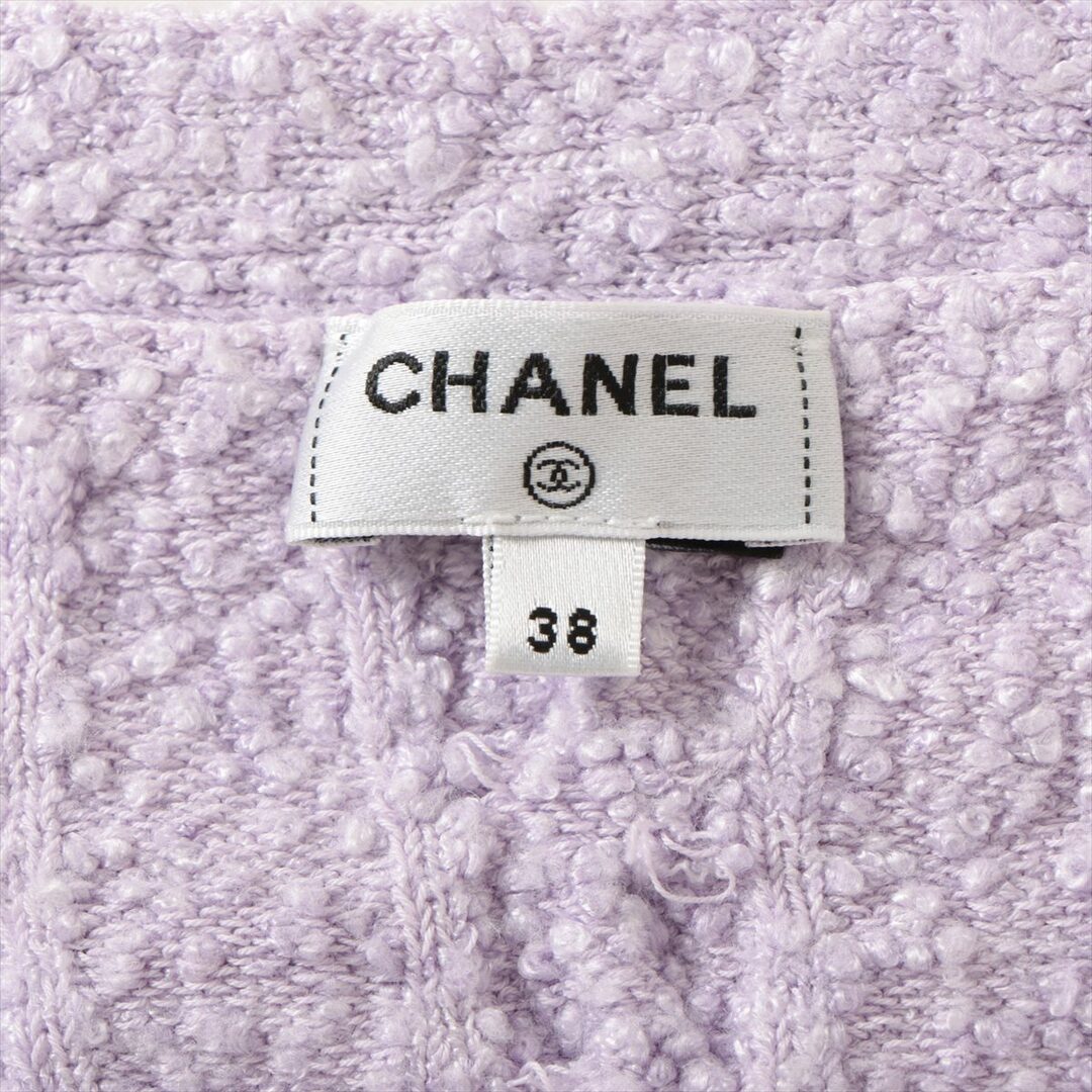 CHANEL(シャネル)のシャネル  ビスコース×コットン 38 パープル レディース ワンピース レディースのワンピース(その他)の商品写真