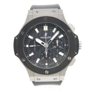 ウブロ(HUBLOT)のウブロ 腕時計 ビッグバン スティール セラミック 301.SM.1770.RX ブラック文字盤 メンズ HUBLOT IT42501 中古(腕時計(アナログ))