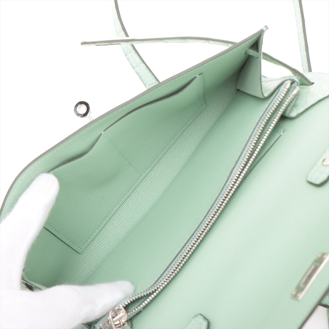 Hermes(エルメス)のエルメス ケリーウォレット トゥーゴー アリゲーターマット  グリーン レ レディースのバッグ(ショルダーバッグ)の商品写真