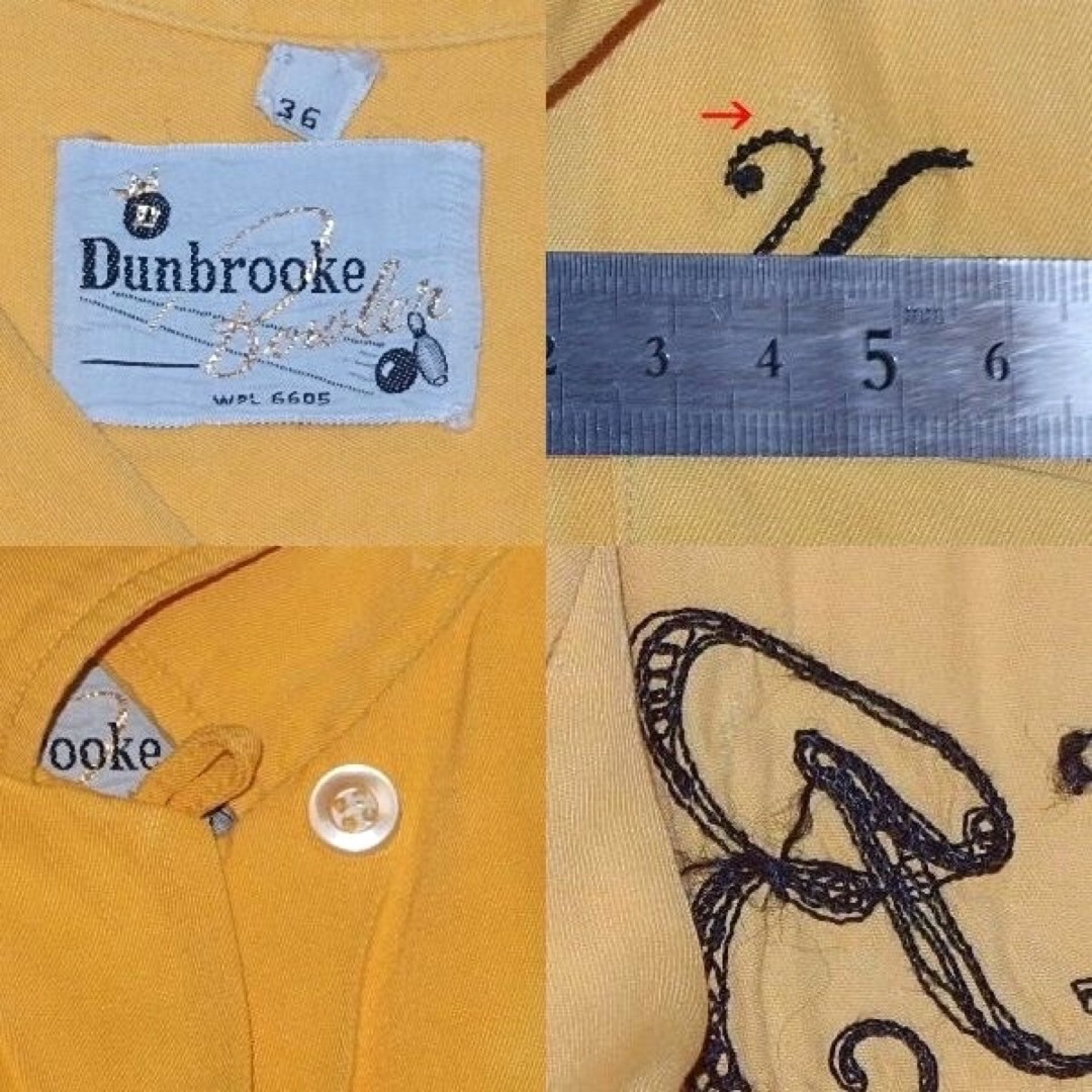 VINTAGE(ヴィンテージ)の▪️50’s【DUNBROOKE】BOWLING SHIRT レディースのトップス(シャツ/ブラウス(半袖/袖なし))の商品写真