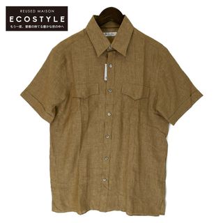 ロロピアーナ(LORO PIANA)のロロピアーナ FAL0843 ベージュ リネン100% 半袖シャツ S(その他)