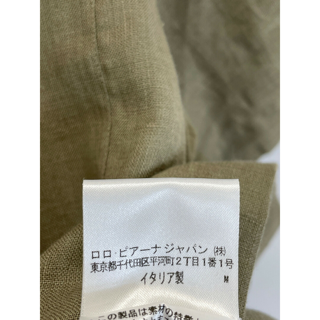 LORO PIANA(ロロピアーナ)のロロピアーナ FAM9544 カーキベージュ リネン100 ティンダロ 半袖シャツ S メンズのトップス(その他)の商品写真