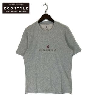 ブルネロクチネリ(BRUNELLO CUCINELLI)のブルネロクチネリ 21SS M0T617127 ライトグレー BE CONSCIOUS Tシャツ M(その他)